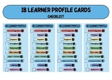 IB LEARNER PROFILE cards  - checklist