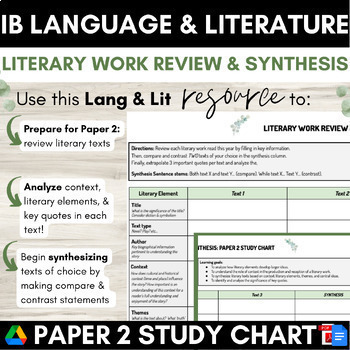 ib language and literature review