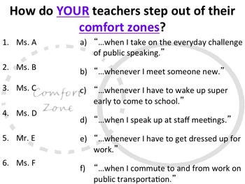 When Teachers Step Out Of Their Comfort Zones