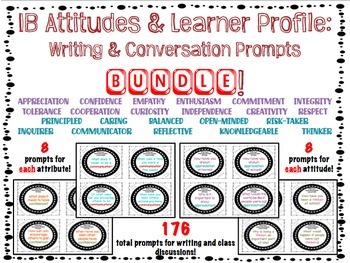 Preview of IB Writing and Conversation Prompts BUNDLE