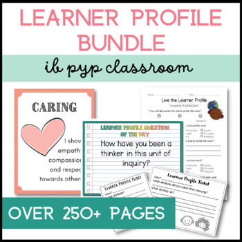 Preview of IB Learner Profile Activities Bundle - PYP Classroom