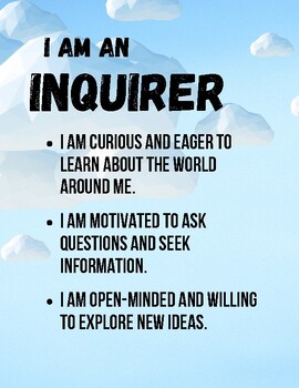Preview of IB Learner Profile Motivational Classroom Posters (PYP Theme)