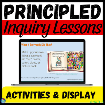 Preview of IB Learner Profile PRINCIPLED Lessons & Activities, PYP MYP Inquiry-Based Unit 