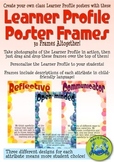 IB Learner Profile Poster Frames with Descriptions - Bubbles
