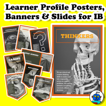 Preview of IB Learner Profile Posters, Banners (Pennants) and Slides for PYP, MYP, DP.