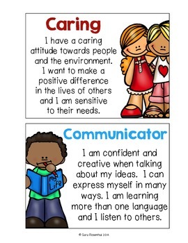 Preview of IB Learner Profile Posters: Kid Friendly Language