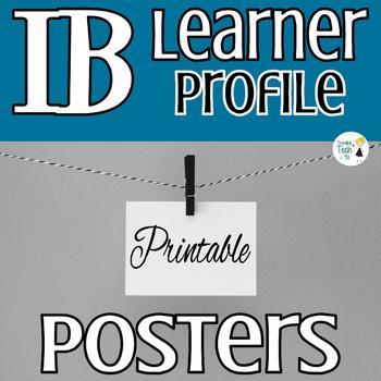 Preview of IB Learner Profile Printable Posters - Version 1