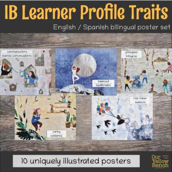 Preview of IB Learner Profile Trait Posters - Bilingual Eng/Spa