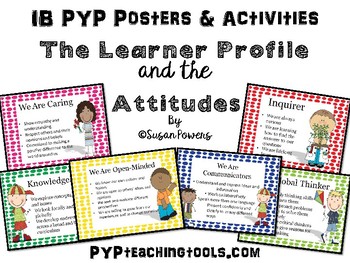 Preview of IB Learner Profile and Attitudes Classroom Display and Activities