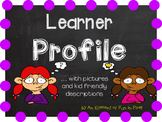 IB Learner Profile - kid friendly descriptions and pictures