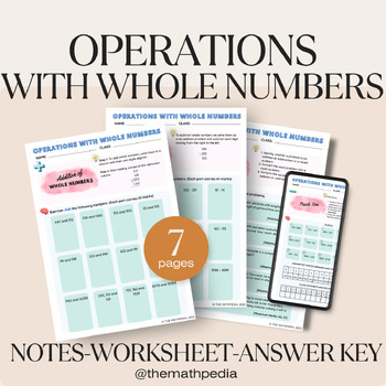 Preview of IB MYP-1 | Operation with Whole Numbers | Addition and Subtraction | Day - 1