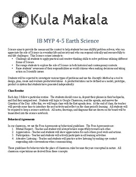 Preview of IB MYP 4-5 Earth Science