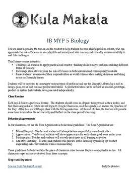 Preview of IB MYP 5 General Biology