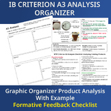 IB MYP A3 Product Analysis Design with Example and Checklist