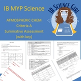 IB MYP Atmospheric Chem Summative Assessment (Crit A)