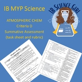 IB MYP Atmospheric Chemistry Crit D Summative Assessment