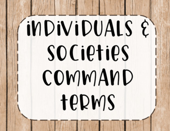 ib command terms