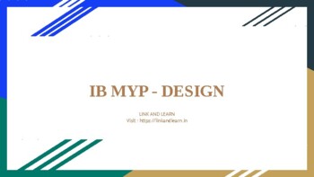 Preview of IB MYP DESIGN - PARENT + STUDEUNT ORIENTATION