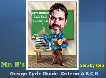 Preview of IB-MYP- Digital Design Cycle-Step-by-Step Process Journal Template For Beginners