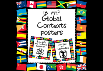 Preview of IB MYP Global Contexts Posters World Flags Version