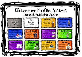 Preview of IB MYP (or older PYP) Learner Profile Posters