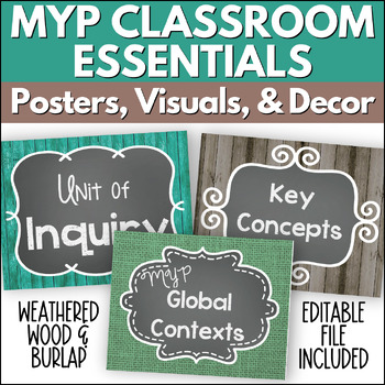 Preview of IB MYP Learner Profile Posters and Decor for Global Contexts & Unit of Inquiry