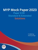 IB MYP Mathematics Mock Paper 3/20 (eAssessment 2023)-Work