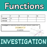 IB MYP Maths (Criterion B) - Functions Investigation