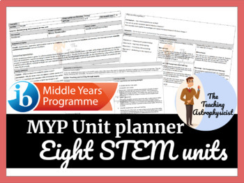 Preview of IB MYP Unit planner set (8 units) STEM Education