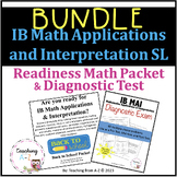 IB Math Applications & Interpretation Readiness Packet & D