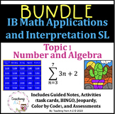 IB Math Applications & Interpretation Topic 1 Number & Alg