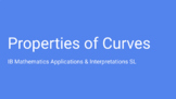 IB Math Applications Lecture Slides: Properties of Curves 