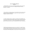 IB Math SL - Intro to Probability Problem Set
