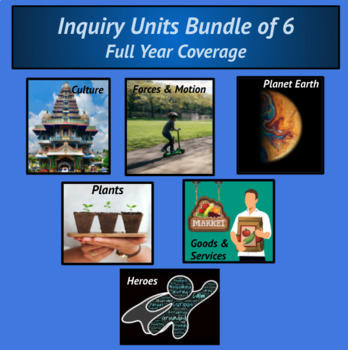 Preview of IB PYP 6 Inquiry Units - 1 Year Theme Coverage - Social Studies - Science