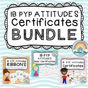 Preview of IB PYP Atitudes Certificate - BUNDLE