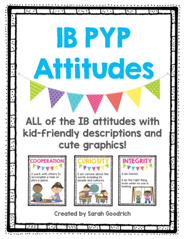Preview of IB PYP Attitude Posters