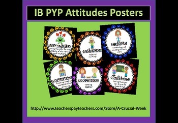 Preview of IB PYP Attitudes Posters