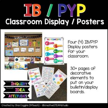 Preview of IB PYP Classroom Display Posters Bulletin Board Decoration