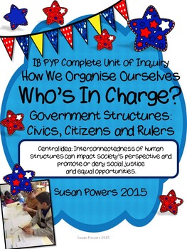 Preview of IB PYP Complete Unit of Government Structures: Civics, Citizens, Civil Rights