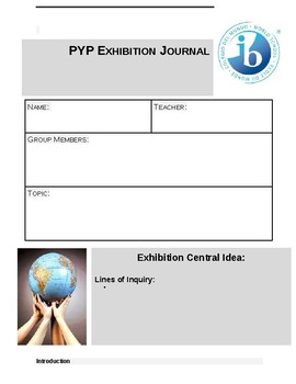Preview of IB PYP Exhibition Journal