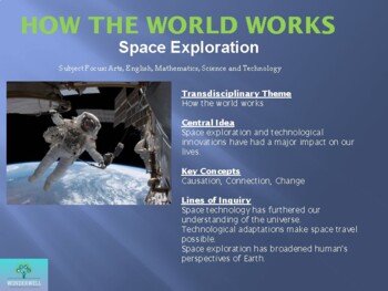 Preview of IB PYP - HOW THE WORLD WORKS - SPACE EXPLORATION - PLANNER AND RESOURCES