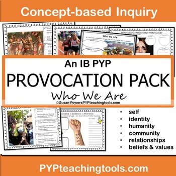 Preview of IB PYP Inquiry Provocation Pack Who We Are