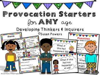 Preview of IB PYP Inquiry Provocation Starter Cards for Any Age Developing Inquirers