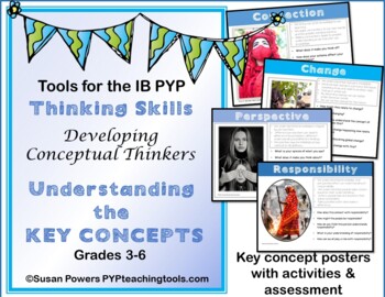 Preview of IB PYP Key Concepts Activities and Posters for Big Kids