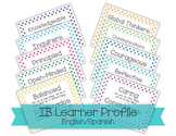 IB PYP Learner Profile 2014 - English/Spanish Polka Dots