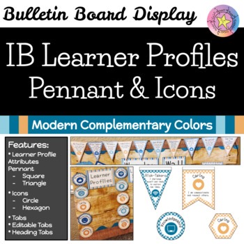 Ib Learner Profiles Pennant Icons Bulletin Board Display Pyp Or Myp Classroom