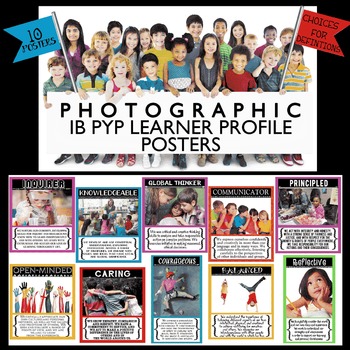 Preview of IB PYP Learner Profile Photographic Posters
