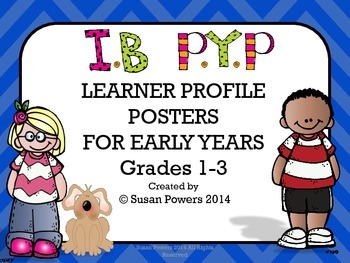 Preview of IB PYP Learner Profile Posters for Early Years.
