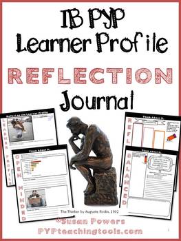 Preview of IB PYP Learner Profile Reflection Journal for Big Kids