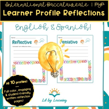 Preview of IB PYP Learner Profile Reflections | Bilingual English Spanish